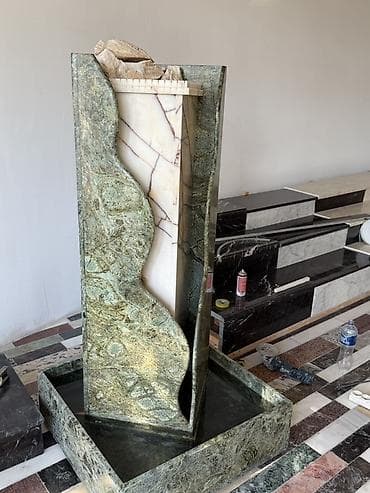 Фонтаны: Təbii daşdan hazırlanmış dekorativ su fəvvarəsi - Material: Oniks və — 3