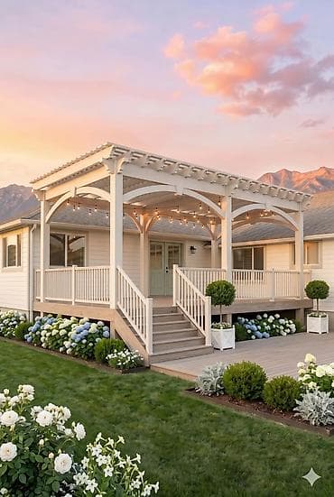 kombi kreditle: Məhsul: Taxta veranda/pergola və eyvan sistemləri Təsvir: - Yaşayış — 3