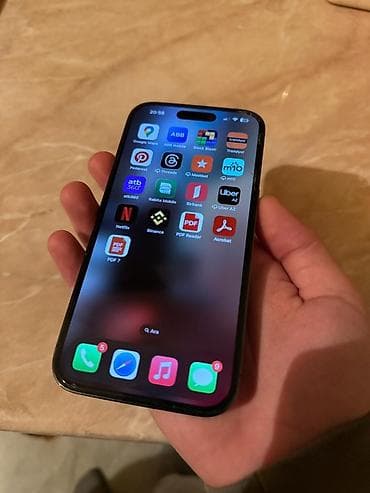 notebook kreditle satisi: IPhone 15 Pro, Black Titanium, Simsiz şarj — 1