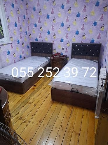 Çarpayılar: Yeni, Təknəfərlik çarpayı, Bazalı, Matras ilə, Siyirməsiz, Azərbaycan — 1