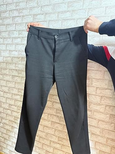 Klassik qara kişi şalvarı - Rəng: qara - Kəsim: düz/klassik, ofis və