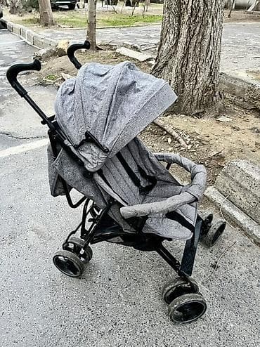 Proton: Uşaq arabası – yüngül və kompakt “çətir” tipli model - Rəng: boz - — 2