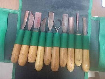 aletler alemi: Taxta oyma dəzgahı üçün peşəkar kəsici dəst - 9 ədəd oyma aləti — 5