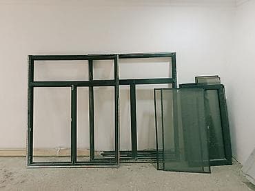 Alüminium pəncərə və qapı dəsti - Material: tünd rəngli alüminium — 4