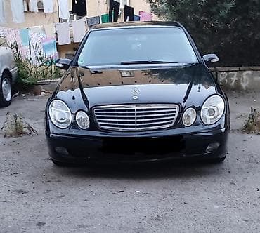 2000 e46 bmw: Mercedes-Benz E-Class (W211) sedan - Kuzov: sedan, qara rəng, klassik — 1