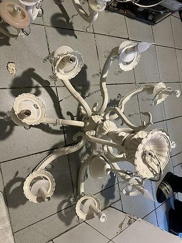 Şamdanlar: Çılçıraq, 8 lampa, Metal — 1