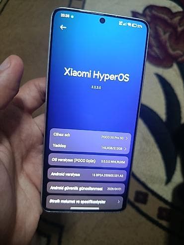 компьютер в баку цена: Poco X6 Pro 5G, 512 ГБ, цвет - Серый, Отпечаток пальца, Face ID — 4
