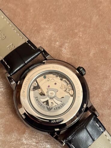 bmw 5 серия 528e at: Yeni, Qol saatı, Emporio Armani, rəng - Qara — 3