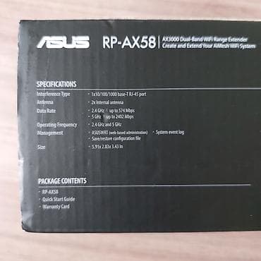 apple ipad mini 6: Asus RP-AX58 AX3000 Dual-Band WiFi Range Extender. WiFi6, Aimesh — 9