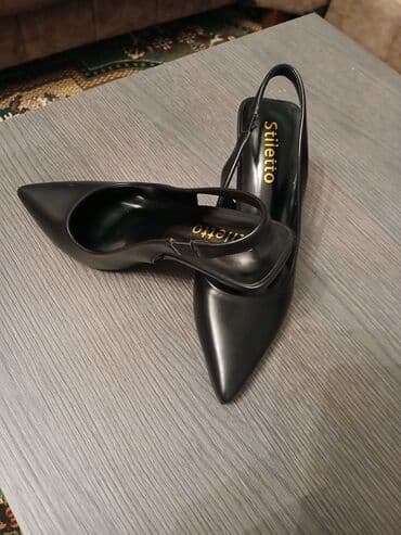 parçadan qadın mokasinlər: Tuflilər, Ölçü: 36, rəng - Qara, Yeni — 2