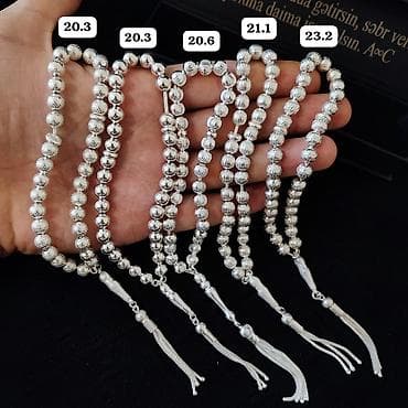 Gümüş təsbeh kolleksiyası Qram- 9.5 AzN - Material: 925 ayar gümüş lalafo.az -da Gümüş təsbeh kolleksiyası Qram- 9.5 AzN - Material: 925 ayar gümüş