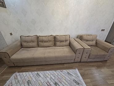 Divan 2 kreslo satılır,az işlenmiş.Bazalı destdi — 1