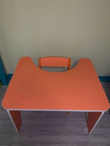 Uşaq masaları: Oğlan və qız üçün, Siyirməsiz, Parta, Stullar ilə — 3