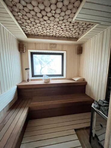 rəsim çəkmək: Sauna tikintisi Saunaların tikintisi və təmiri Azərbaycanın — 8