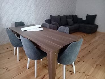 Masalar: Qonaq otağı üçün, Açılmayan, Dördbucaq masa, 4 stul — 3