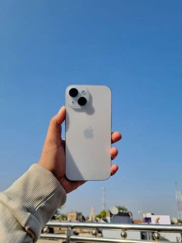 iphone adaptör başlığı qiymeti: IPhone 15, 128 GB, Ağ, Simsiz şarj — 1