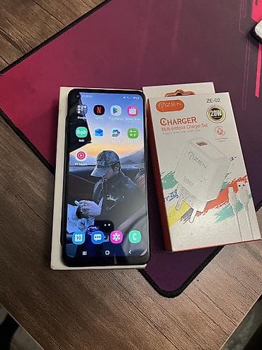 samsung not14: Samsung Galaxy A21S, 32 GB, rəng - Mavi, Barmaq izi, Face ID — 2