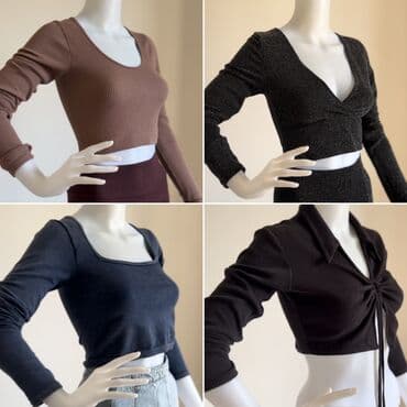 3 duymə koynək: Koftalar & croplar — 2