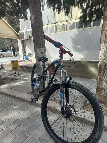 Velosiped aksesuarları: Dağ velosipedi – tam asqılı (ön amortizator + arxa yay), 26" təkərlər — 10