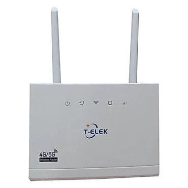 antena kabeli: T‑ELEK TR102 4G+ Wi‑Fi 6 LTE CPE SIM WiFi Router (SIM kart ilə — 3
