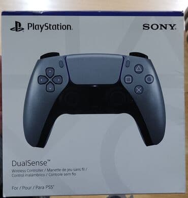 Playstation 5 üçün silver coystik ( dualsense ). Tam yeni, bağlı