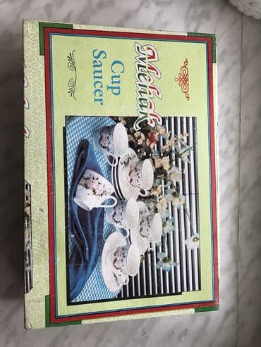 Çay dəsti, rəng - Ağ, Xrustal, 6 nəfərlik lalafo.az -da Çay dəsti, rəng - Ağ, Xrustal, 6 nəfərlik