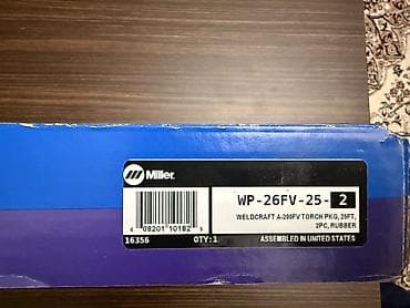 kəsici alətlər: Miller Weldcraft A-200FV TIG qaynaq başlığı paketi 📌 Vəziyyəti: Tam — 2
