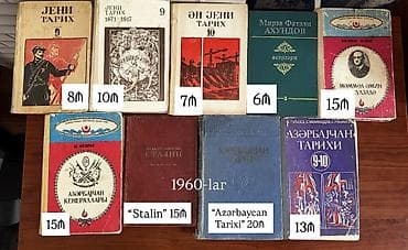 Mövzu: Tarix, ədəbiyyat, incəsənət və coğrafiya üzrə müxtəlif kitablar — 4