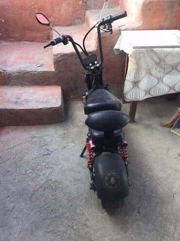 детские самокаты с родительской ручкой: Elektrikli skuter – iri təkərli, güclü ön fara və ikili oturacaqlı — 5