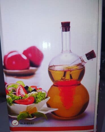 tebii alma sirkesi satisi: Sirke ve yağ qabı
İkisi bir arada — 1