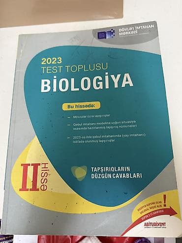 davul satışı: Biologiya 7-ci sinif, 2023 il — 3