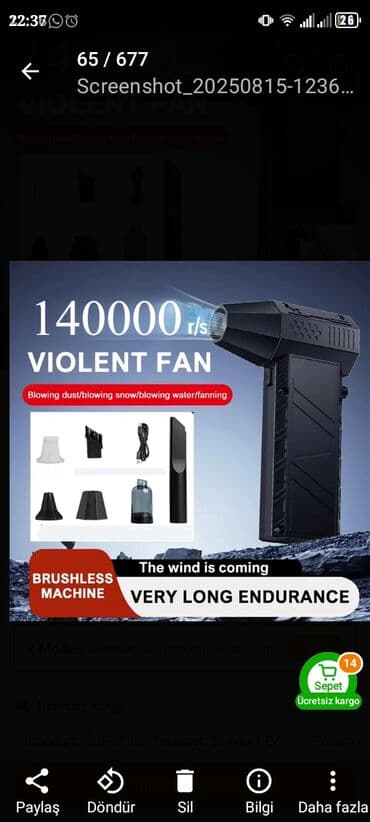 Zərərvericilərə qarşı mübarizə aparatları: 2-in-1 güclü hava üfürən və tozsoran (Home/Car/Outdoor) — 1