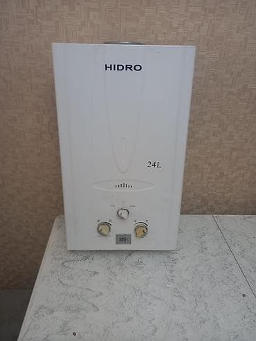 Краны водонагреватели: HIDRO 24L qazla işləyən su qızdırıcısı Ünvan: Sumqayıt - Tutum: 24 — 1