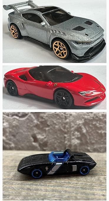 Die-cast oyuncaq avtomobil dəsti - 3 ədəd miqyaslı metal model: 1) — 1