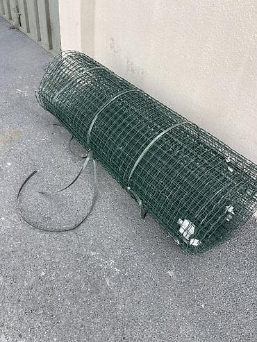 çəpər setkaları: Yaşıl polimer örtüklü məftil tor – rulon şəklində. - Material: qalın — 2