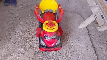 yagis ucun plas: Uşaq üçün minik maşını (itaqla idarə olunan) - Rəng: qırmızı-qara — 1