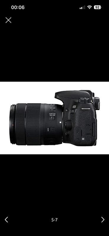 3 birinde printer: Canon EOS 77D DSLR + 18-135mm IS USM lens Fotoaparat tam işlək — 5