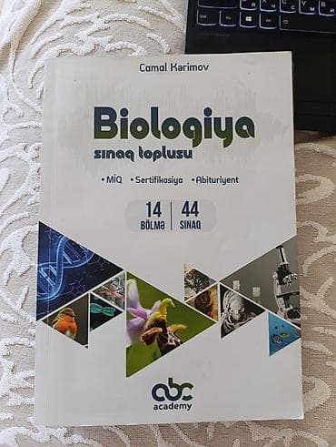 Kitablar və jurnallar: Məhsul: “Biologiya – sınaq toplusu” (müəllif: Camal Kərimov), ABC — 1