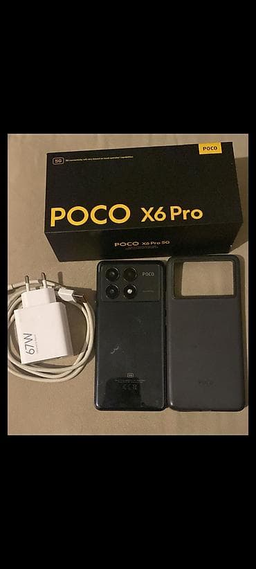 Poco X6 Pro, 512 GB, rəng - Qara, Zəmanət, Barmaq izi, Simsiz şarj