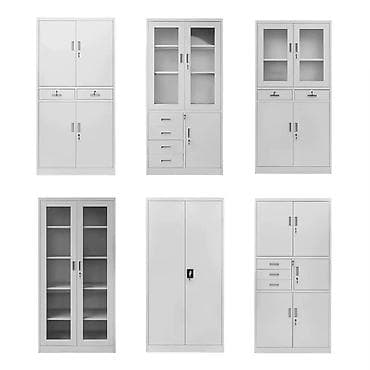 Metal ofis şkafları – müxtəlif modellər - Material: qalın metal