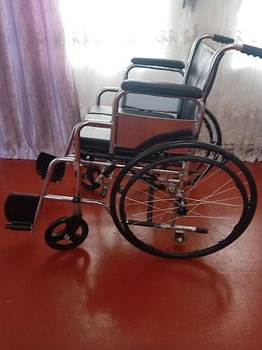 Tualet funksiyalı əlil arabası (Commode Wheelchair) - Çərçivə: parlaq — 1