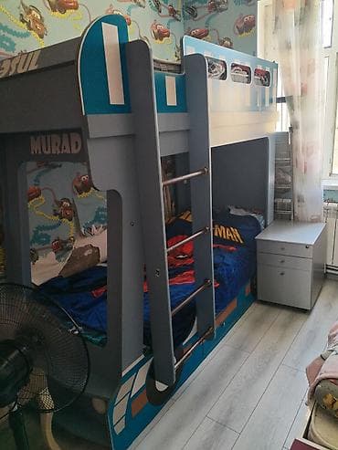 tekli carpayi: Uşaq otağı üçün mebel dəsti Komplekt: - İki mərtəbəli uşaq çarpayısı — 1