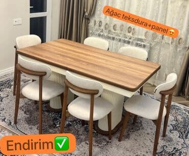 стуля: Для гостиной, Новый, Нераскладной, Овальный стол, 6 стульев — 1