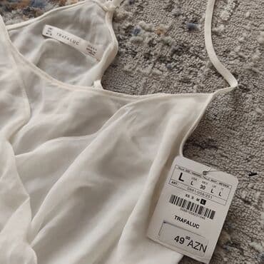 буквы из пенопласта на свадьбу: Zara sarafan ağ rəngli Yeni etiketi ile — 2