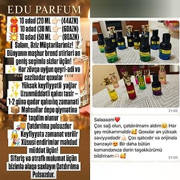 ucuz parfum: EDU PARFUM – yüksək keyfiyyətli yağ əsaslı ətirlər - Dünyaca məşhur — 1