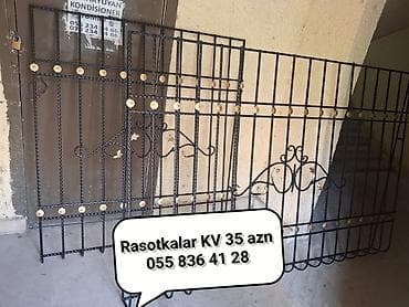 Ev və bağ: Dəmir pəncərə və qapı barmaqlıqları – dekorativ və təhlükəsizlik üçün — 1