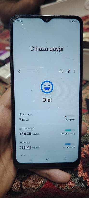 samsung 12 s: Samsung Galaxy A12, 32 GB, rəng - Mavi, Barmaq izi — 3