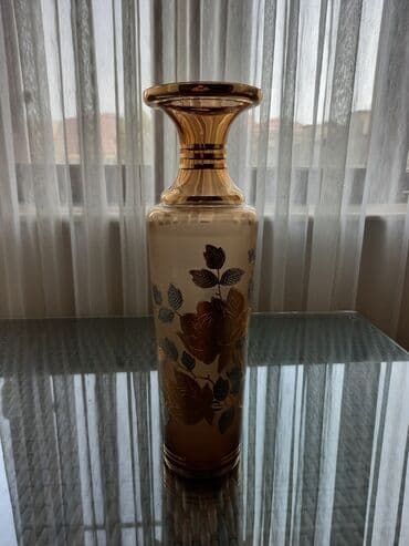 dekorativ gullər: Цветочная ваза.Богема.Чехия.совершенно новые. за две- 140 ман — 1