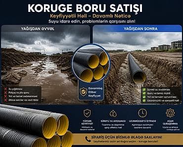 бор машинка: Koruge (koruge) borular – yağış və drenaj sularının idarəsi üçün — 1