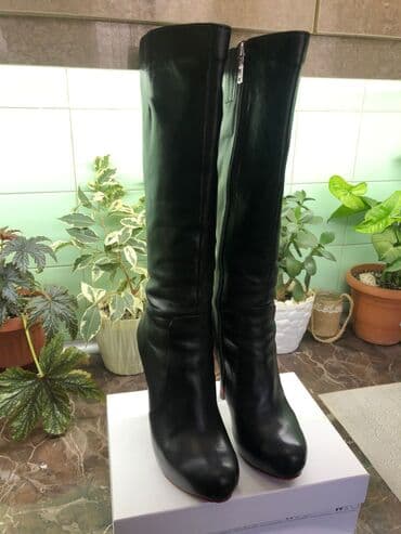 çəkmə: Çəkmə, Ölçü: 38, rəng - Qara, İşlənmiş — 1